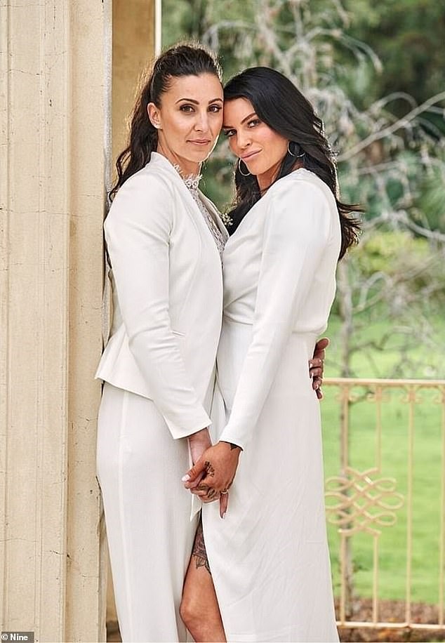 The experiment involved the first lesbian couple, with Amanda Micallef, 34, and Tash Herz, 31, who tied the knot in 2020