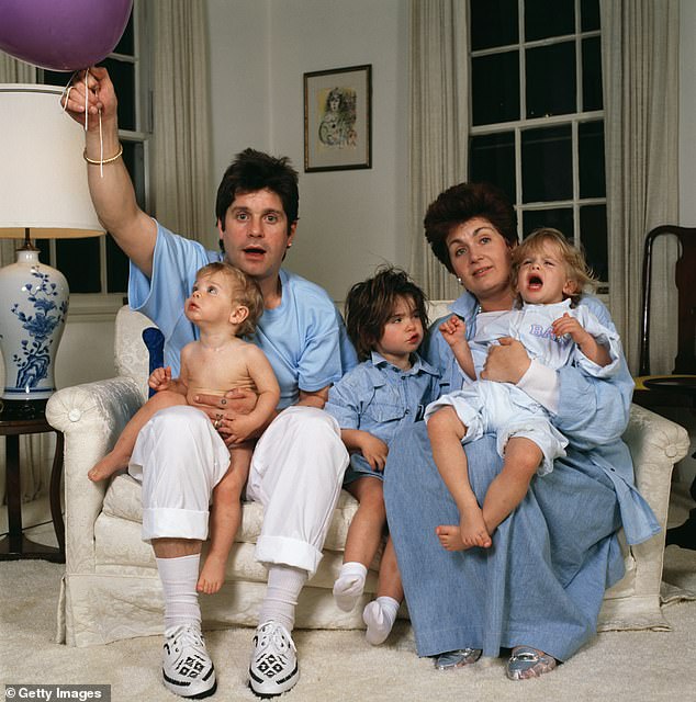 Ozzy and Sharon tied the knot in 1982 and share three children together: Aimee, Jack, and Kelly.  The family pictured in 1987