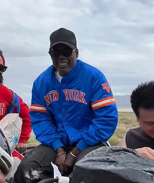 Actor and comedian Chris Rock, 58, found himself amid the muddy chaos that descended on the Burning Man festival grounds and piggybacked off the chaos on Saturday.