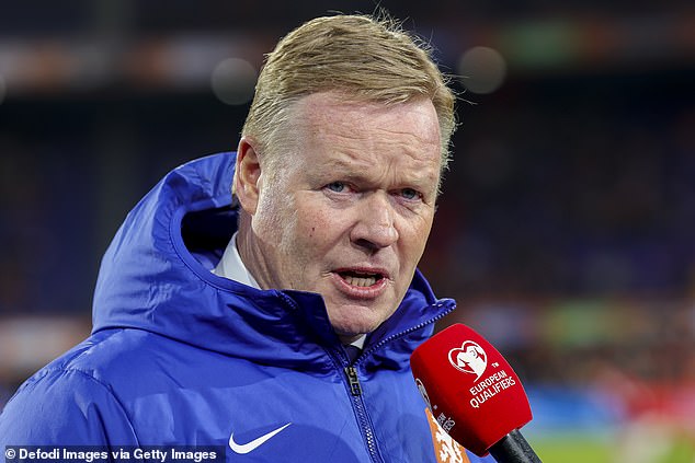 Men's senior manager Ronald Koeman said he is 'not happy' with Gravenberch's decision