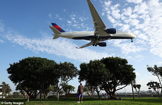 The plane and A350 en route to Barcelona returned to Atlanta and underwent a five-hour cleaning operation that required the removal of the carpet (file photo)