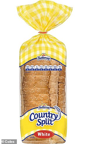 Country Split bread is the highest carbohydrate for dieters, according to Alex, with less than 250 calories in four slices