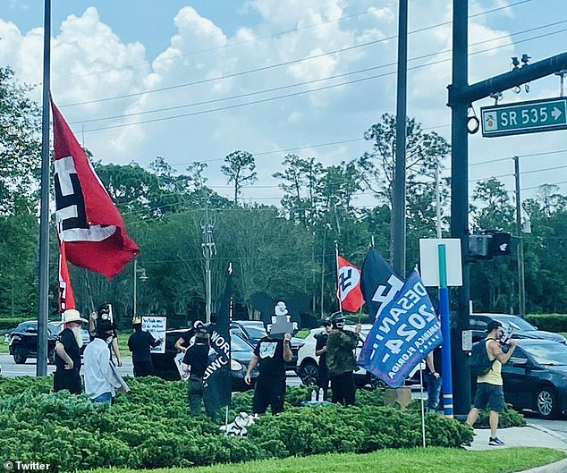 The group of neo-Nazis protesting outside Disney World belonged to a newly formed hate group identified as the Order of the Black Sun and held their first protest in mid-June.