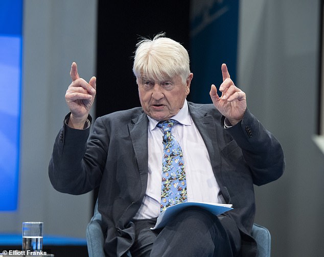 Father: Stanley Johnson is undeterred by Nigel Farage's criticism of his close ties to China - in which the former UKIP leader accused him of being 'in bed with the Chinese Communist Party'