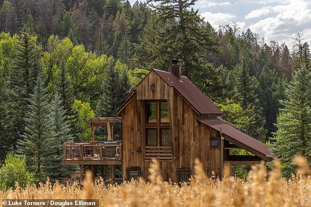 Featuring the charm of a classic bunk bed, this custom-built home has two bedrooms, a sleeping loft, and one and a half bathrooms