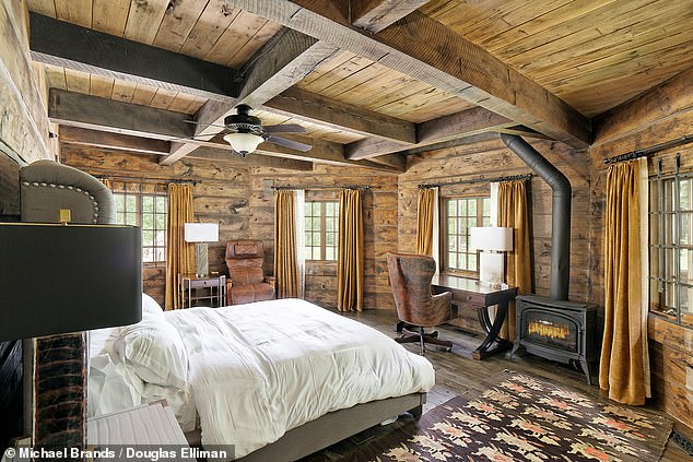 The idyllic setting of the cottage's master bedroom seems like the perfect place to relax