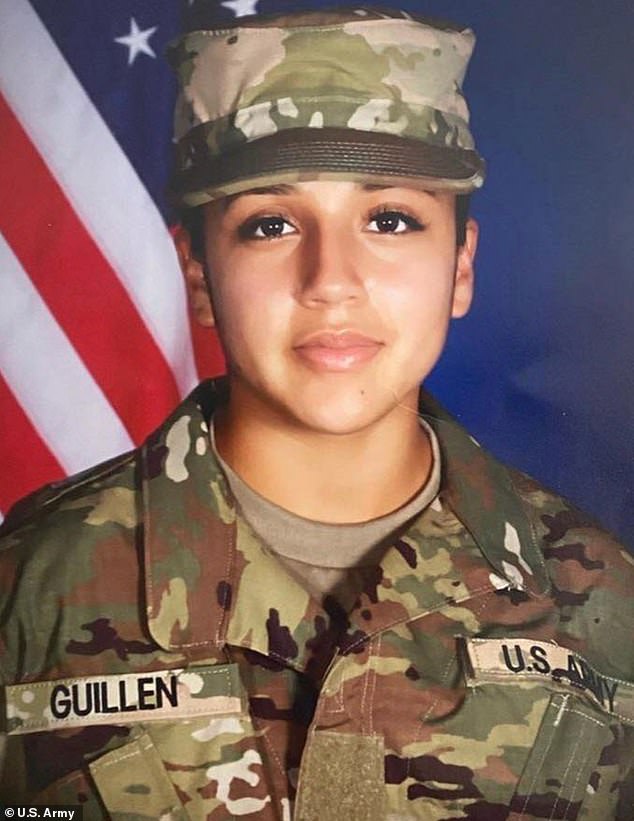 Police said Guillen, 20, was beaten to death and her remains were buried by army specialist Aaron Robinson, who was assisted by Aguilar.