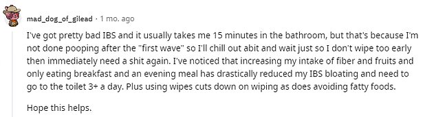 People on the social media platform flooded the comment section, with many of them offering their advice to the woman with the fear of pooping