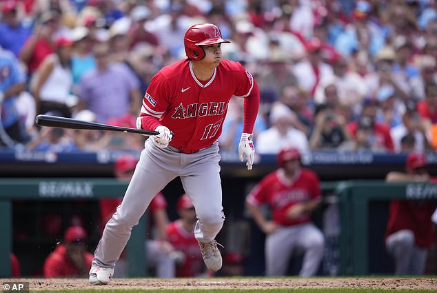 Despite the torn UCL in his right elbow, Ohtani has remained the DH in the Angels lineup