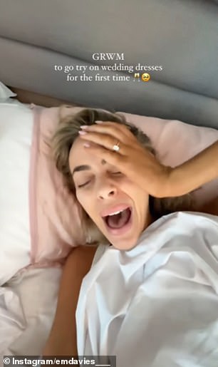 Em, who announced her engagement to boyfriend Joel Gambin in March, visited the posh Sydney suburb of Paddington late last month to check out several bridal shops but left empty-handed.  She documented the trip in a now-deleted Instagram video