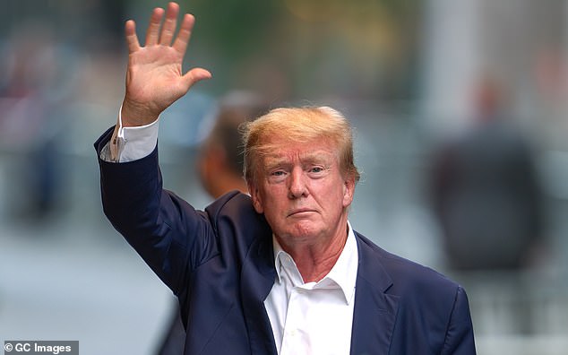 The 77-year-old greeted people outside his home in Manhattan when he arrived