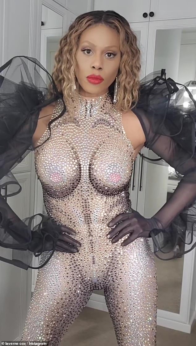 Bring the drama!  Laverne Cox, 51, had all eyes on her in a form-fitting, dazzling bodysuit