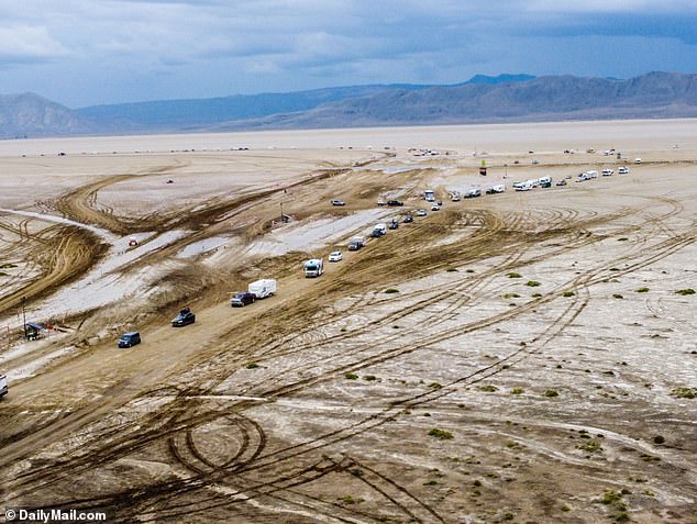 Roads in and out of Nevada's Black Rock Desert have been closed since Saturday