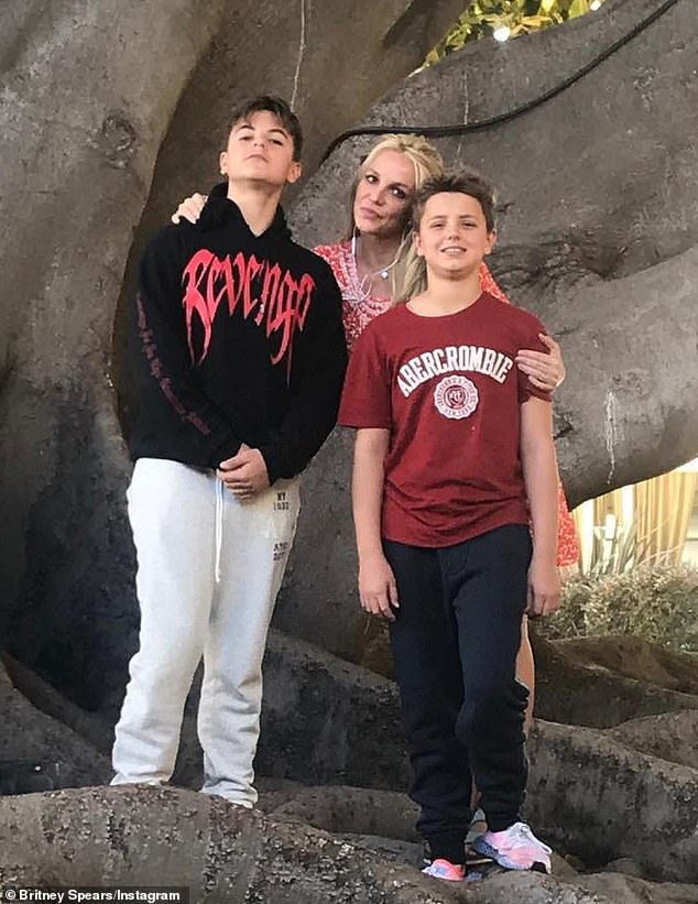 There is hope: Kevin's lawyer Mark Vincent Kaplan revealed that Britney (with Sean and Jayden several years ago) was able to talk to her sons before they moved to the island