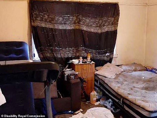 The photo shows the room in which the neglected brothers were found by the authorities in May 2020