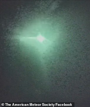 The fireball in the sky Sunday night