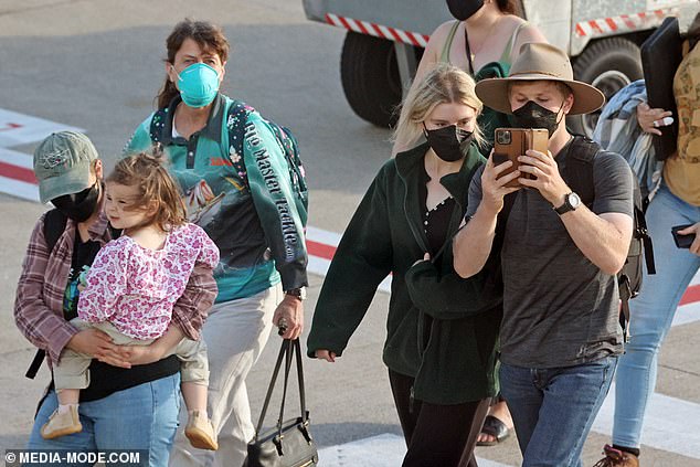 Leading a multimillion-dollar dynasty, Terri proved she's a frugal shopper when she walked the airport tarmac in the Sorido fishing shirt that retails for $54.