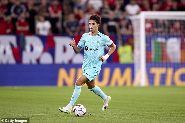 Felix made his Barcelona debut from the bench on Sunday as they beat Osasuna 2-1