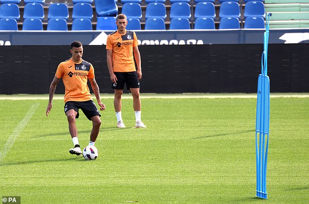 But Greenwood was welcomed with open arms at Getafe with a video of his arrival on social media