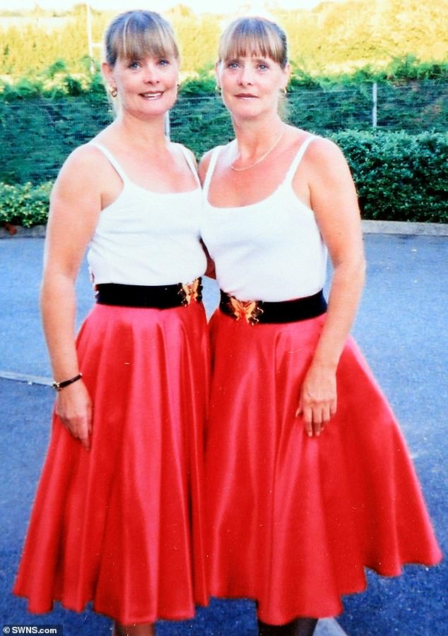 The twins (pictured above in 2004) live side by side in matching flats, with matching gray interiors