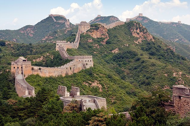 The workers damaged the 32nd wall of the ancient monument (pictured), which has been a UNESCO World Heritage Site since 1987