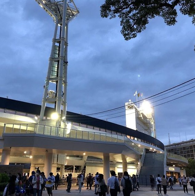 Five 'glowing orbs' spotted over a Japanese sports stadium in 2020