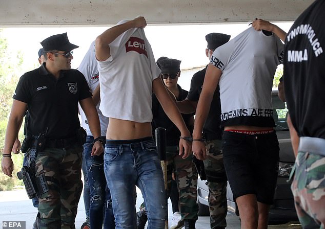 The case bears a striking resemblance to a case from the same 2019 report, which also involved a British girl who was raped by a group of Israelis.  Some of the seven male Israeli tourists arrive to appear in Famagusta court in Paralimni, Cyprus, July 26, 2019