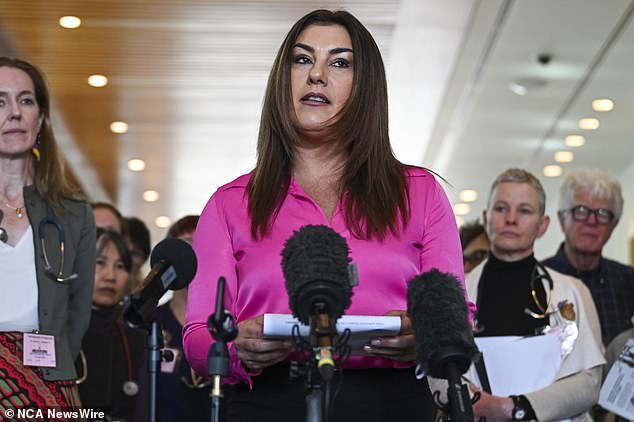 Ms Thorpe (pictured) said her father encouraged her to join One Nation and she was also asked to run for the Liberal Party in Victoria