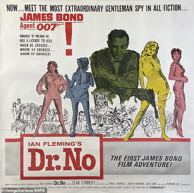 This dr.  No six-sheet US poster from 1962 is expected to sell for £1,500