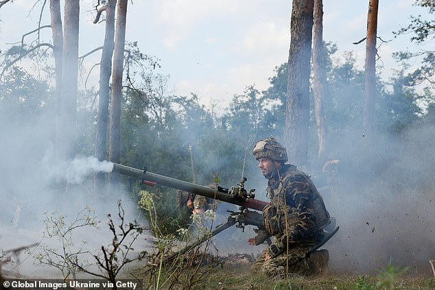 Afanasevskii is said to have been attacked in the Russian-occupied Luhansk People's Republic, where fierce fighting is raging (pictured)