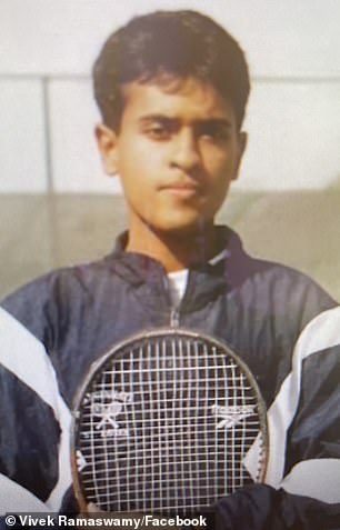 While attending St. Xavier High School in Cincinnati, Ramaswamy was a nationally ranked tennis player