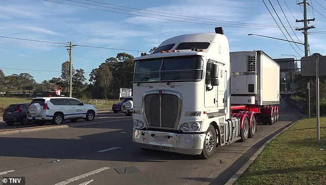 The truck (photo) was parked approximately 150 meters from the scene of the accident