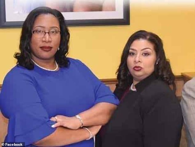 One of the misconducts Conyears-Ervin (left) is accused of is hiring Gina Zuccaro (right).  Zuccaro, her political ally, was hired as an administrative assistant.  She hosted her daughter's birthday party and did grocery shopping at taxpayer expense, the letter said
