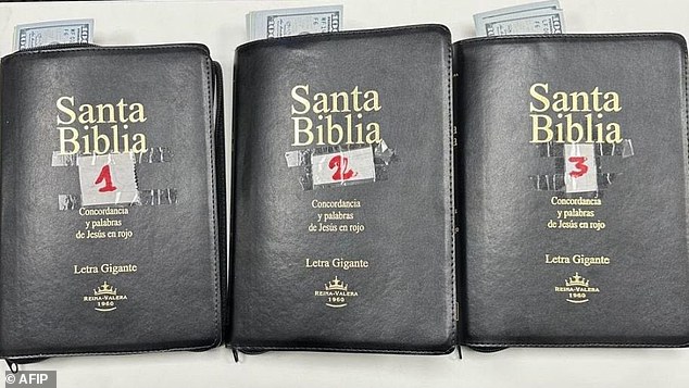 Customs agents at Argentina's Ezeiza International Airport last week seized three $16,800 Bibles shipped to the United States via DHL