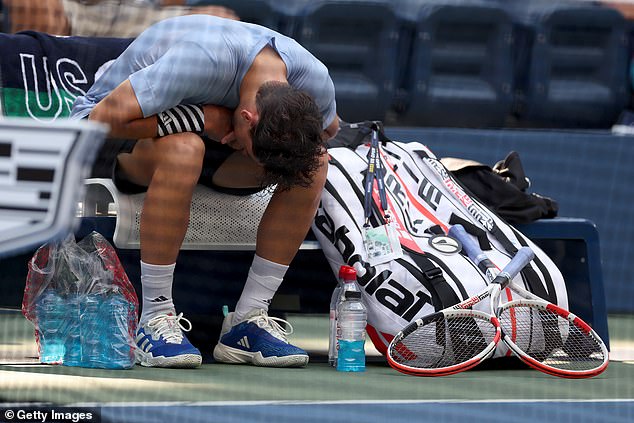 Austria's Dominic Thiem showed signs of illness during his second round loss to Ben Shelton