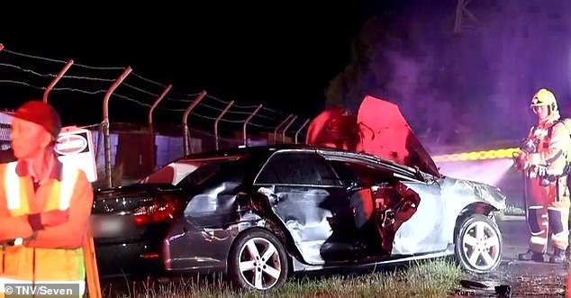 1693951015 358 High speed street race crash in Greenacre Sydney leaves four injured