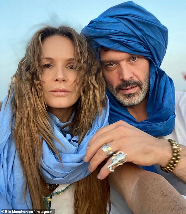 Globetrotting: The second photo was a throwback to the beginning of their relationship, September 2022, when they indulged in a 'magical journey' to the Moroccan Sahara