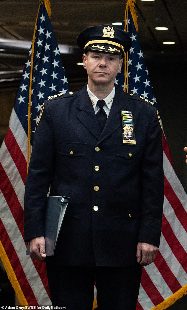 NYPD Chief Michael Blake named the suspect at a news conference Tuesday, while sources said he has a laundry list of priors ranging from drug charges and assault charges to trespassing and resisting arrest.  The top agent said on Tuesday that officers were still trying to make an arrest