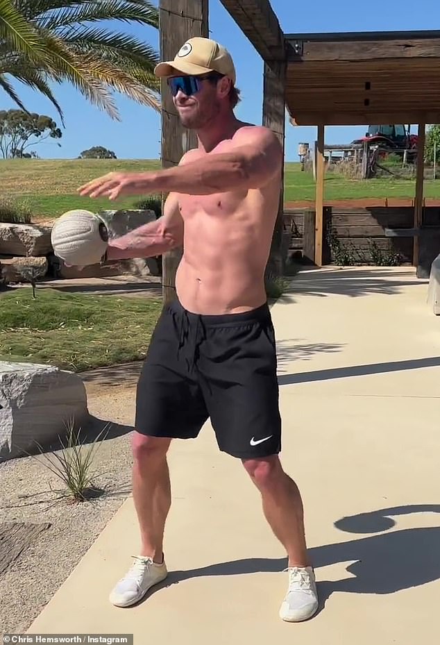 Chris' post comes just days after he took to Instagram to share his workout routine.  The actor posted a video showing off his ripped physique as he shared his full body workout with ultramarathon sea swimmer Ross Edgley