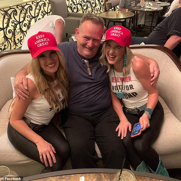 Larry Sinclair, who claims he performed a sex act with Barack Obama, poses with women at Trump National Doral Miami in a photo he posted Oct. 12, 2019 from Miami, Florida.