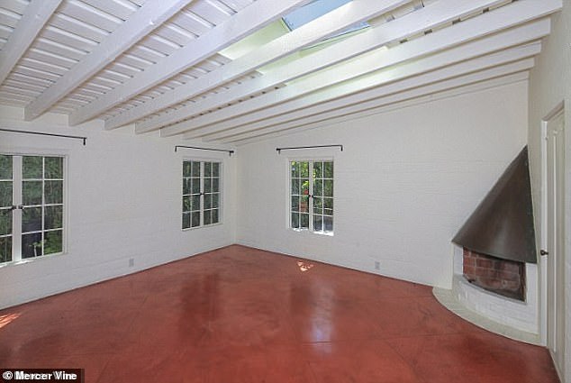 Natural light floods into a room of the 2,900-square-foot estate where Monroe died