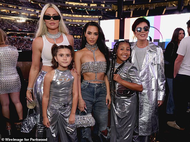 Not only did The Kardashian support Beyonce at her concert in Los Angeles on Monday, they also followed through on her request for fans to wear all-silver outfits to her birthday concerts, as they all wore very glitzy matching metallic ensembles.