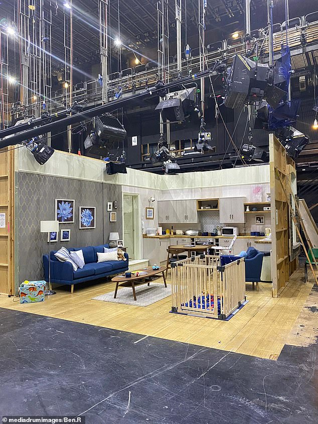 Bulldozed: The original set fell into disrepair before finally being scrapped in June this year