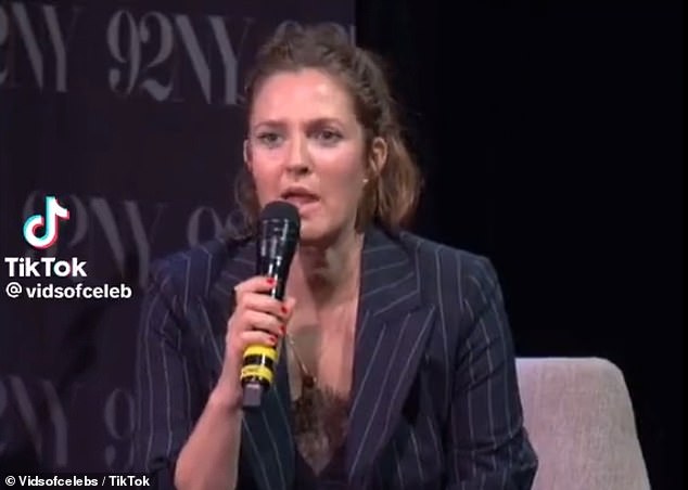 On August 21, two days before the arrest, Busto was charged on the podium Barrymore stood on during an interview with Reneé Rapp at 92nd Street Y in New York City.