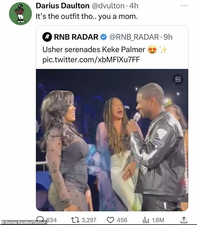 'It's the outfit though': On Twitter, Jackson had publicly shamed Keke for 'showing ass cheeks' in an outfit not fit for 'a mother' while attending a Usher concert in Las Vegas on July 4