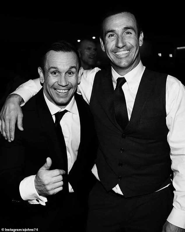 Matthew Johns (left) and Andrew Johns (right) have yet to reconcile after a very public row over State of Origin earlier this year