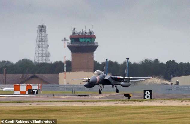 RAF Lakenheath will have a 144-person dormitory for US military personnel stationed in Britain on a 'potential security mission', which experts say is a euphemism for nuclear weapons safety.