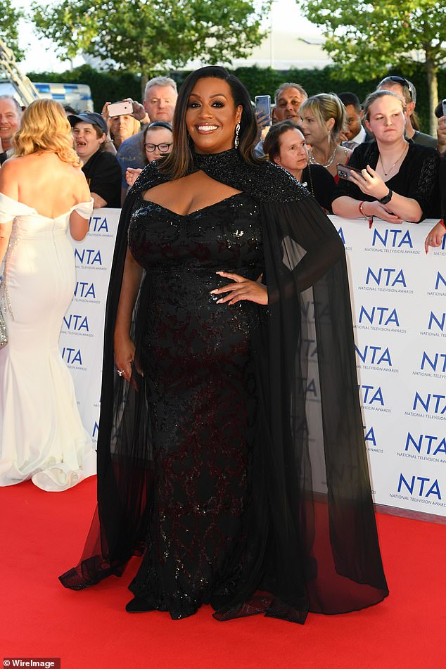 Point of focus: Holly returned to This Morning on Monday alongside her new best friend Alison Hammond, with both stars also graced the red carpet