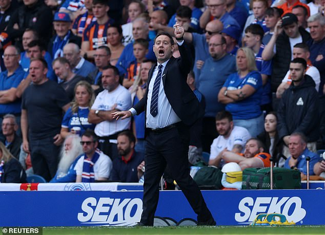 Ibrox fans expressed their disapproval of Beale during the defeat to their rivals last weekend