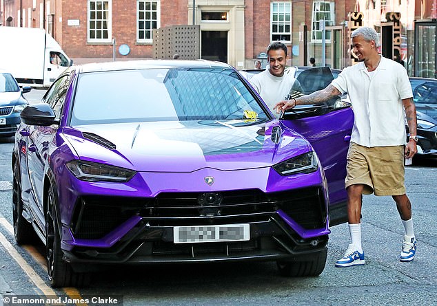 Alli and Reguilon were then seen on their return laughing at a parking ticket, having parked on a double yellow